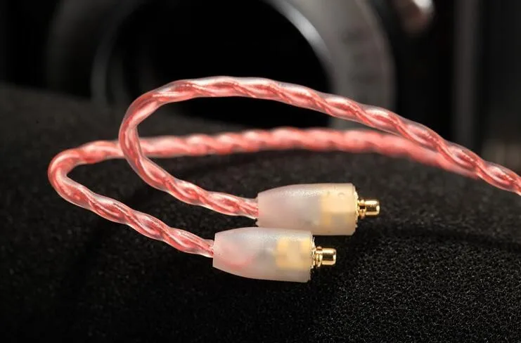 Pele a Granel Cabo para Faça Fone de Ouvido Único Cristal Cobre Prata Chapeado Você Mesmo Personalizado Shure Se215 - Se425 Se535 Ue900 5 Pçs 5n Occ 16 diy personalizado shure se215 se425 se535 ue900 fone de ouvido