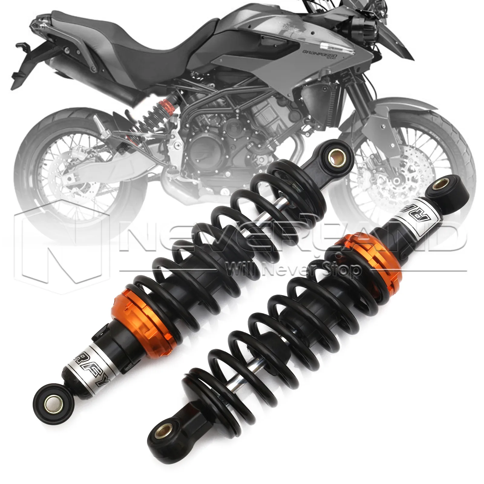 Universal 11" 280mm Motorcycle Air Shock Absorber Rear Suspension