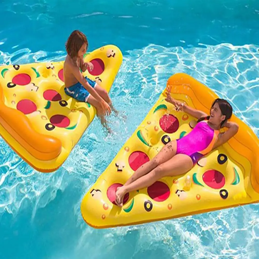 Inflável gigante pizza fatia piscina float para