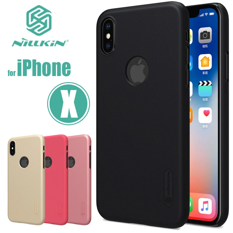 iphone 8 plus phone case for iPhone XS X Case Nillkin Super Frosted Shield Ultra-Thin Hard Back PC Cover Nilkin Case for iPhone X XS Matte Phone Case iphone 7 cardholder cases