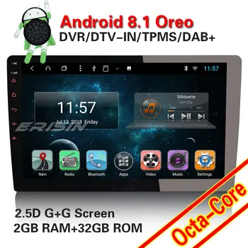 

Erisin ES8210U 10.1" 8-Core Android 8.1 Detachable Universal 1Din Car DVD Player Anti-Theft