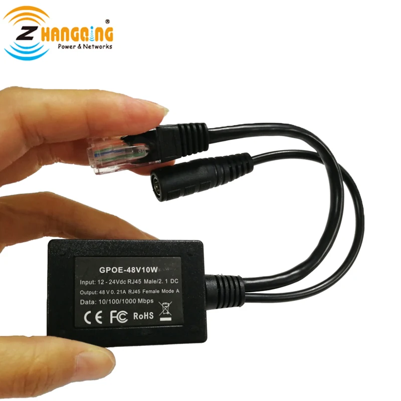 PoE Power over Ethernet 48 В преобразователь питания 12 или 24 до для любых устройств 802.3af