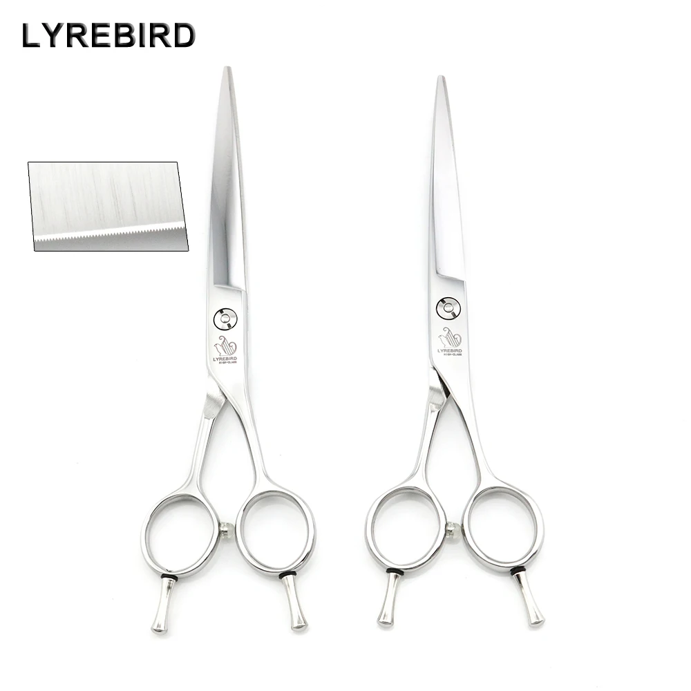 Professional Dry Hair Cutting Scissors Serrated Blade 6.5 Inch 7 Inch Sawing Blade Bearing Screw