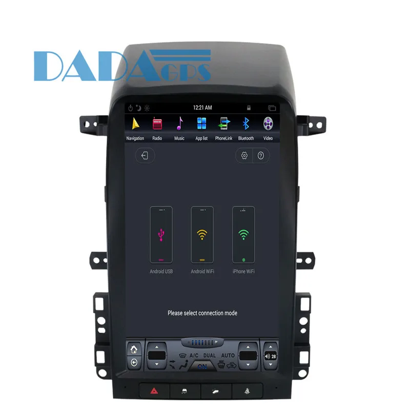 Perfect Tesla style Car Radio GPS Navigation For Chevrolet Captiva 2008 2009 2010 2011 2012 DVD 13.8 Multimedia inch Android 1 din 10