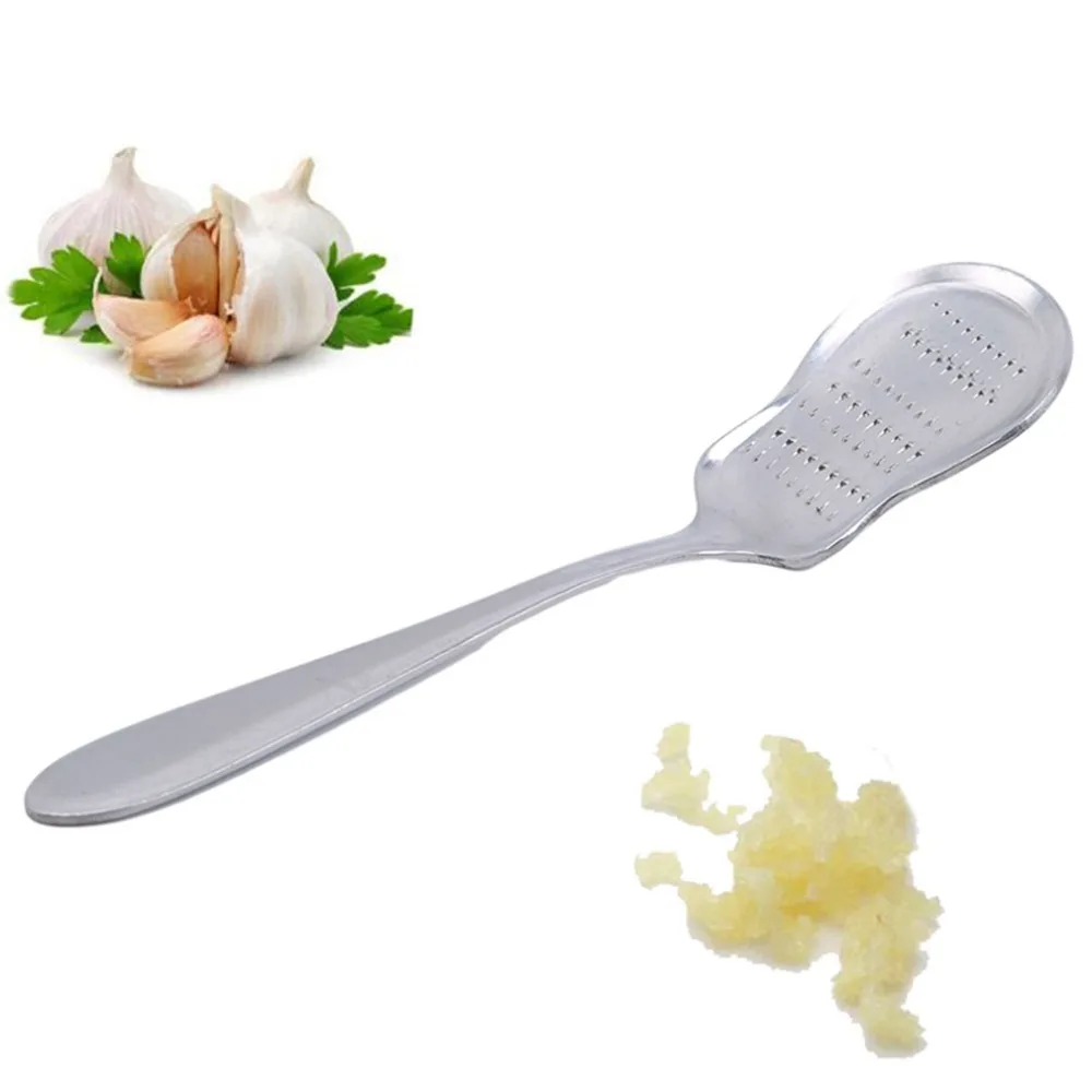 

Latest Kitchen Grater Stainless Steel Grinder Garlic Grinding Spoon Manual Tool Vegetable Juicer Processor Kitchen Accessories