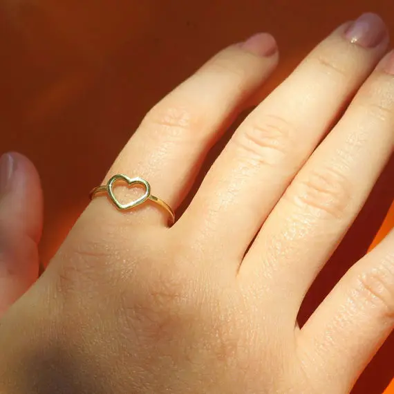 Изысканное женское кольцо, кольцо с полым сердцем для пары, свадебные обещания, бесконечность вечности, любовь, ювелирное изделие, Boho Anillos Mujer BFF, подарки