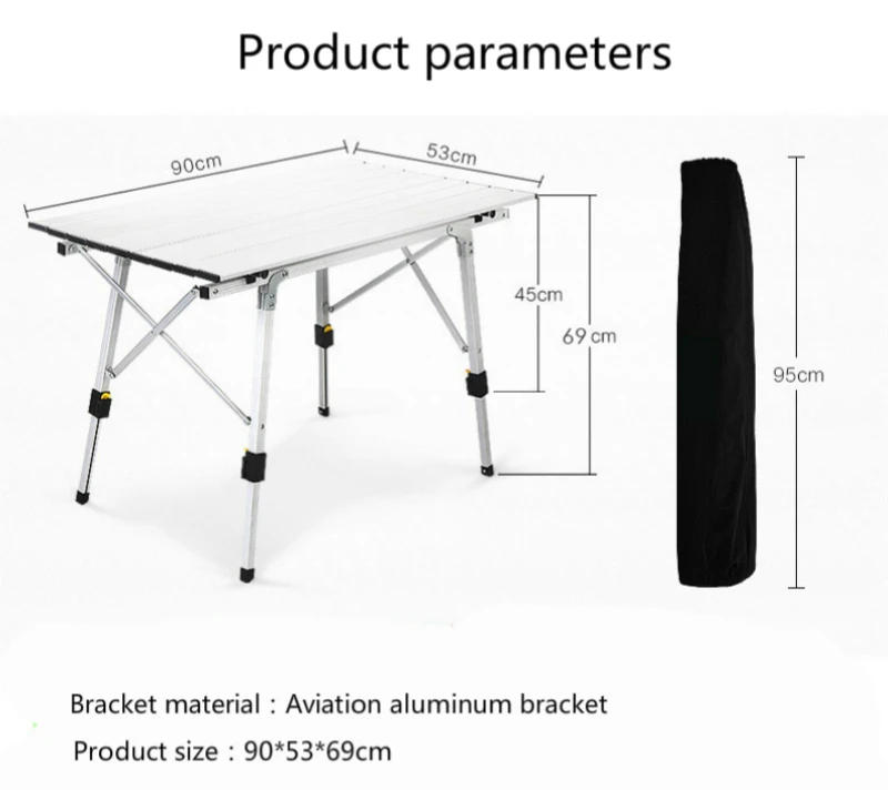 Outdoor Camping Lifted Folding Table Ultralight Aluminum Alloy Portable Desk Adjustable Beach Leisure Picnic BBQ Stable Table Outdoor Camping Lifted Folding Table Ultralight Aluminum Alloy Portable Desk Adjustable Beach Leisure Picnic BBQ Stable Table