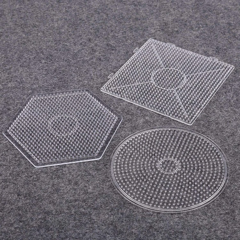 

New DIY Craft Fuse Beads Toy Baby Perler Beads Round Square Hexagon Shape Beads Template Pegboards Puzzles Toys For Hama Beads