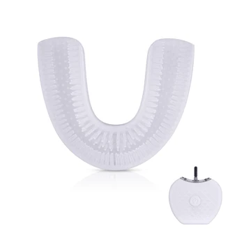 

360 Degree Automatic Electric Toothbrush Head Sonic Clean Replacement Toothbrush Heads USB Silicone Brush Teeth Heads U Type