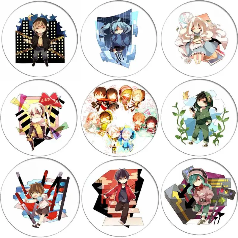 

1pcs Anime MekakuCity Actors Kido Cosplay Brooch Pins Kagerou Project Q Version Cartoon Collection Badges for Backpack Clothes