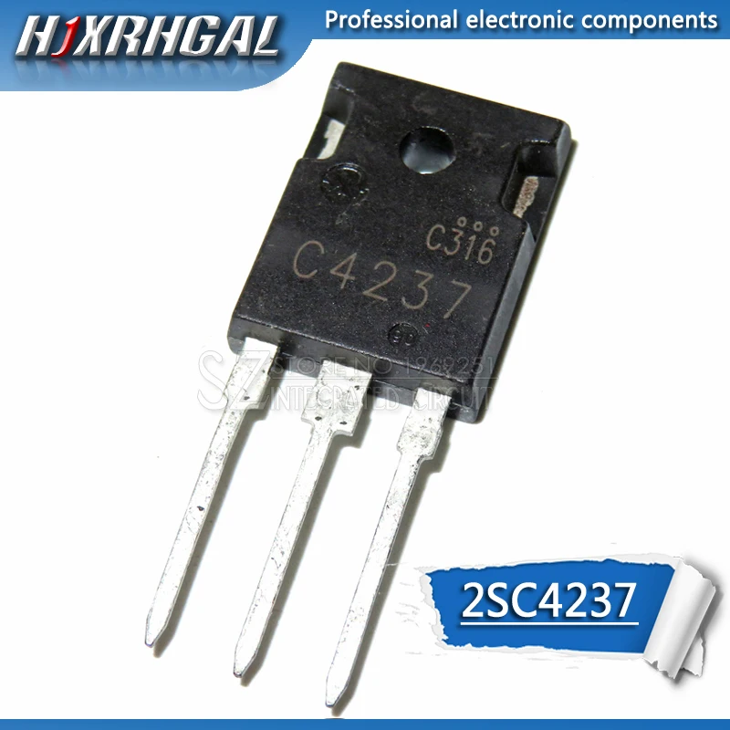 10pcs 2SC4237 C4237 4237 TO-247 high power transistor 1200/800V 10A 150Wnew and original HJXRHGAL | Электронные компоненты и