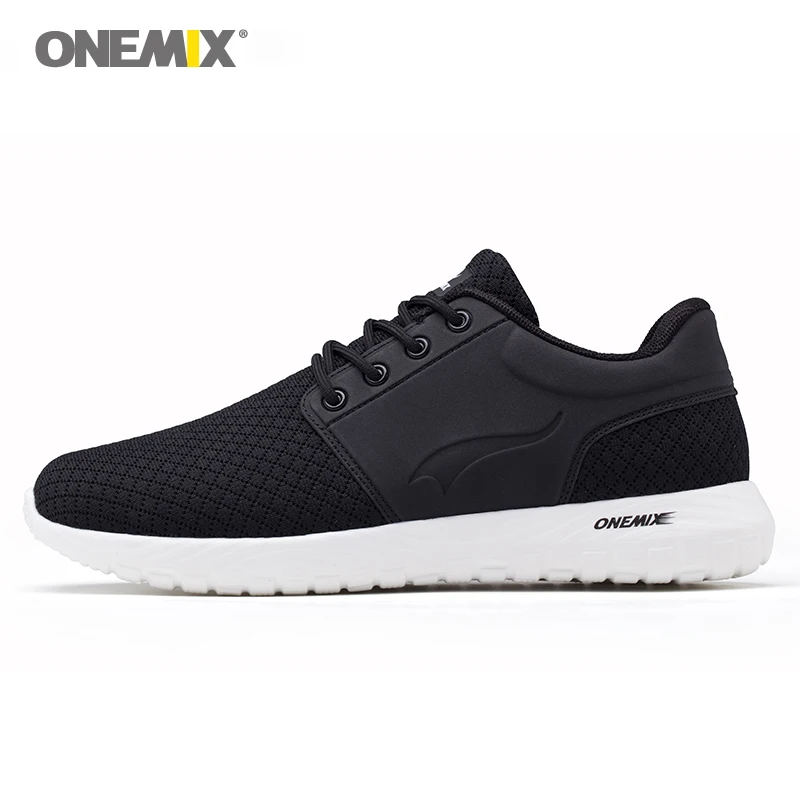 

Onemix Mesh Breathable Unisex Running Shoes Lightweight Lace-up Sneakers Simple Soft Men & Women Outdoor Jogging Trekking Shoes