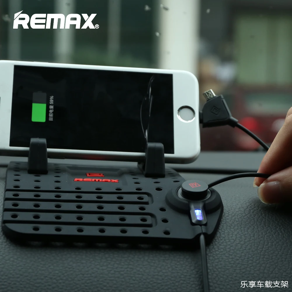 Remax держатель для телефона в машину Регулируемый Кронштейн Разъем Магнитный держатель мобильного Телефона Зарядки Крепления Для iPhone 5S 6 S xiaomi Samsung Тип USB с