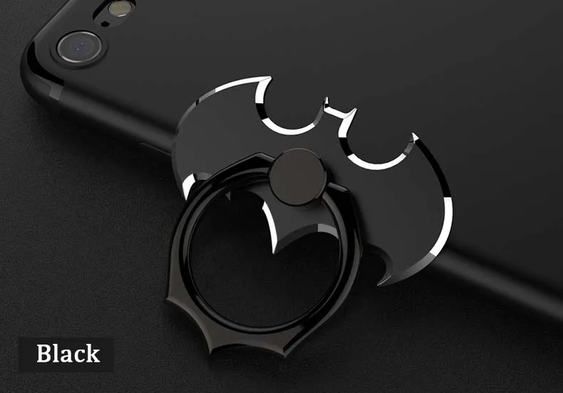 XMXCZKJ летучая мышь клетка с кольцом на палец мобильный телефон настольная подставка крепление для iPhone X 8 7 XS Бэтмен металлический смартфон 360 градусов настольный держатель