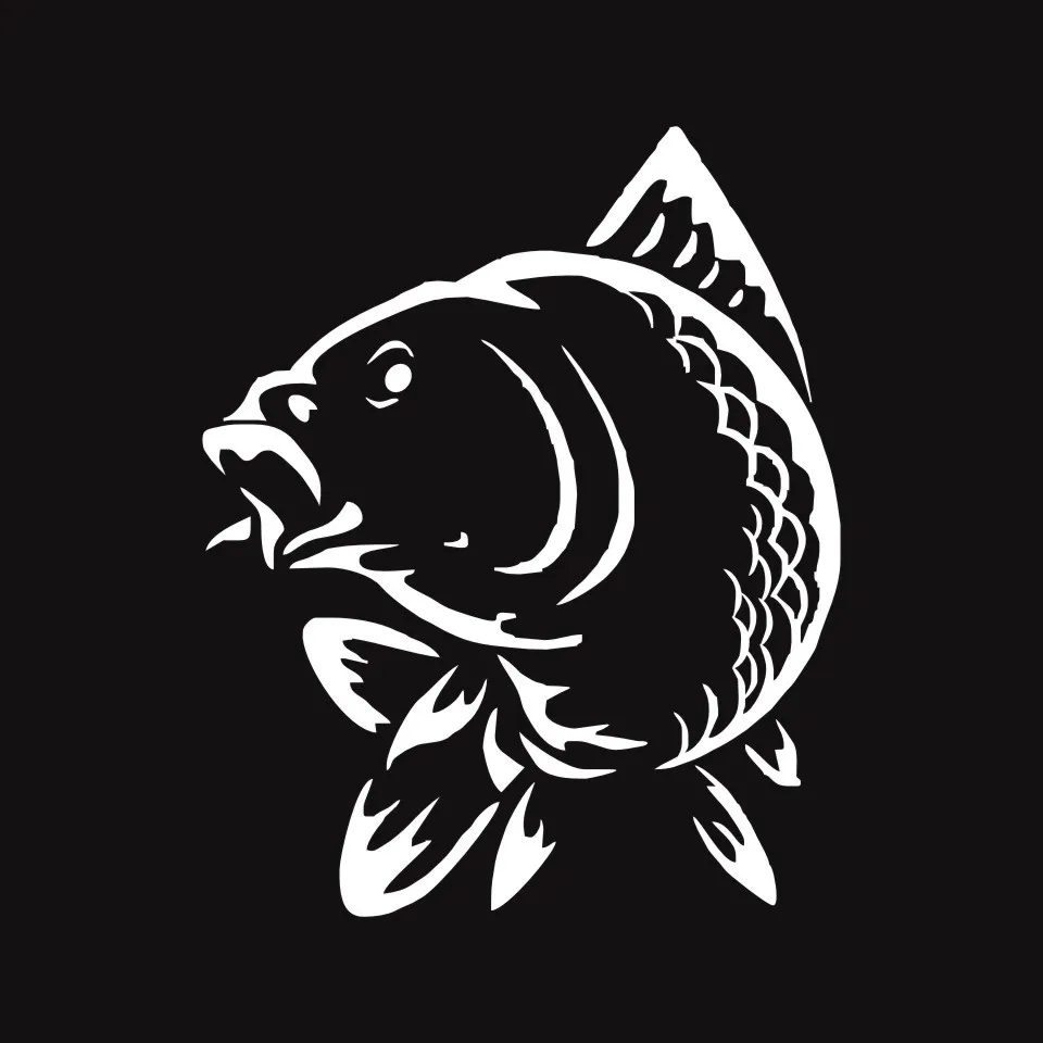 Cunymagos Marine Animal Fish Funny Car Sticker Fashion Car Styling Decoration Accessories Sticker BlackSilverLaser 12.315 (6)