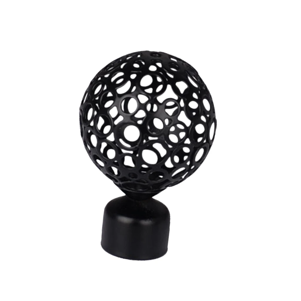 1 Piece Retro Window Drapes Curtain Pole Rod Finials Ends Heads 28mm, 14 Styles Available