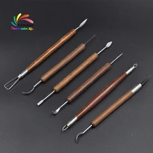 6 шт./партия гончарная Керамика инструменты Полимерная глина Моделирование инструмент для резьбы по воску, лепки набор инструментов 6 шт./партия гончарная Керамика инструменты Полимерная глина Моделирование инструмент для резьбы по воску, лепки набор инструментов