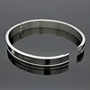 Couple Gold Color Designer Stainless Steel Bangles Crystal Cuff Buckle Love Opening Bracelet For Women Jewelry Pulseiras 3