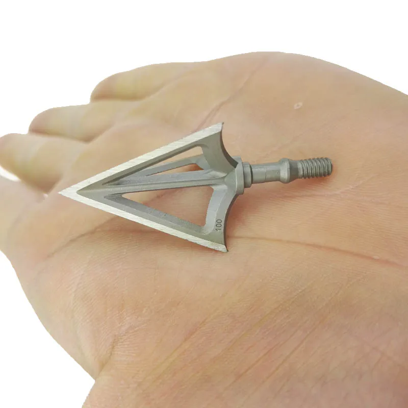 3/6/12 Pcs Archery 3 Fix Blade Arrowhead Hunting 100 Grain Broadhead Stainless Steel Arrow Points Shooting Accesories 3/6/12 Pcs Archery 3 Fix Blade Arrowhead Hunting 100 Grain Broadhead Stainless Steel Arrow Points Shooting Accesories