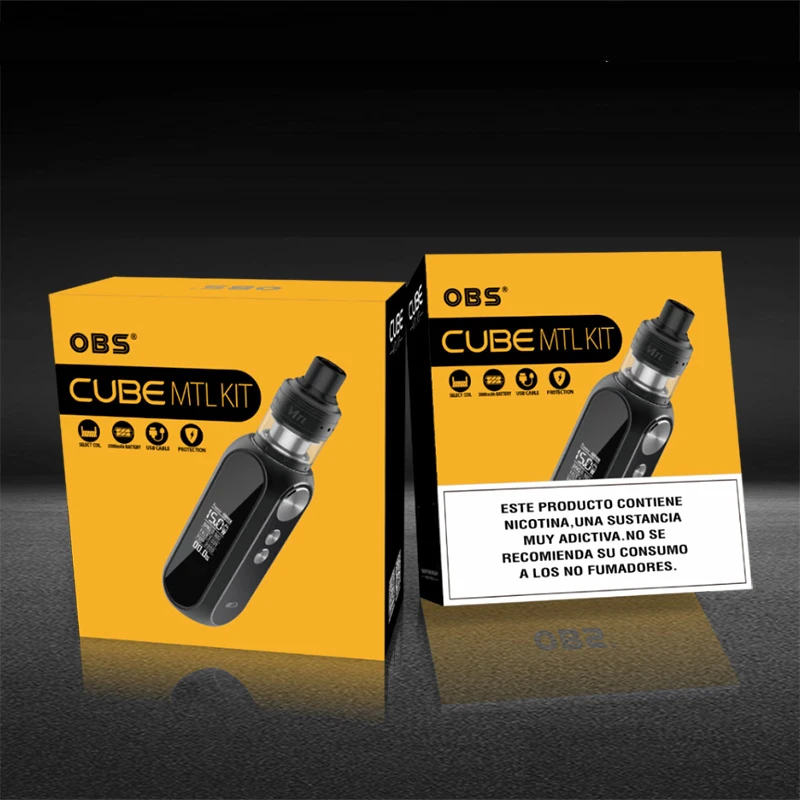 Электронная сигарета OBS Cube MTL 80 Вт стартовый набор 3000 мАч встроенный аккумулятор