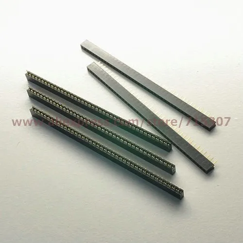 1x40 Pin 2.0mm Spacing single row female socket header rectangular connector receptacle 