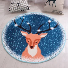 Скандинавском стиле мягкие толстые полиэфирные круглые ковры для гостиной, спальни, круглый коврик для дома, двери пола, круглый коврик, нежный мягкий коврик