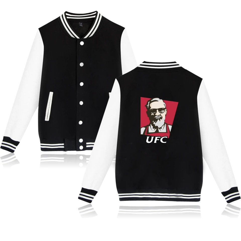 

LUCKYFRIDAYF Conor Mcgregor UFC print funny fashion Baseball Jacket men women Hoodies Sweatshirts casual sport Jackets coat tops