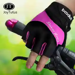 JOUTUTUS Половина Finger перчатки Половина Finger велосипедные перчатки Нескользящие дышащие мотоциклетные MTB дорожный велосипед перчатки Для