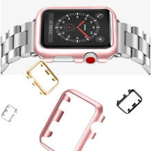 Мягкий чехол для часов из ТПУ для Apple Watch band 42 мм 38 мм iwatch 3 2 1, защитный чехол, защитная пленка для экрана, покрытие, корпус из поликарбоната