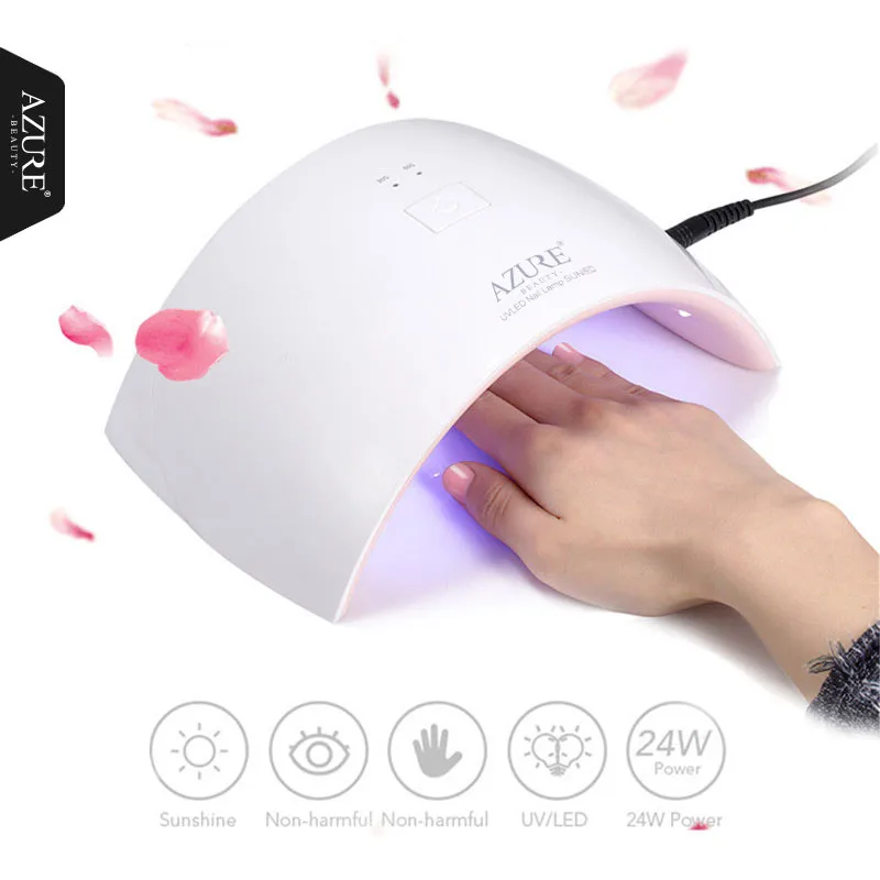 

Azure Beauty LED Lamp SUN9C 24W Nail Lamp 15LEDS Nail Dryer For All Gels Curing hard Manicure Soak Off Gel Polish Nail Art