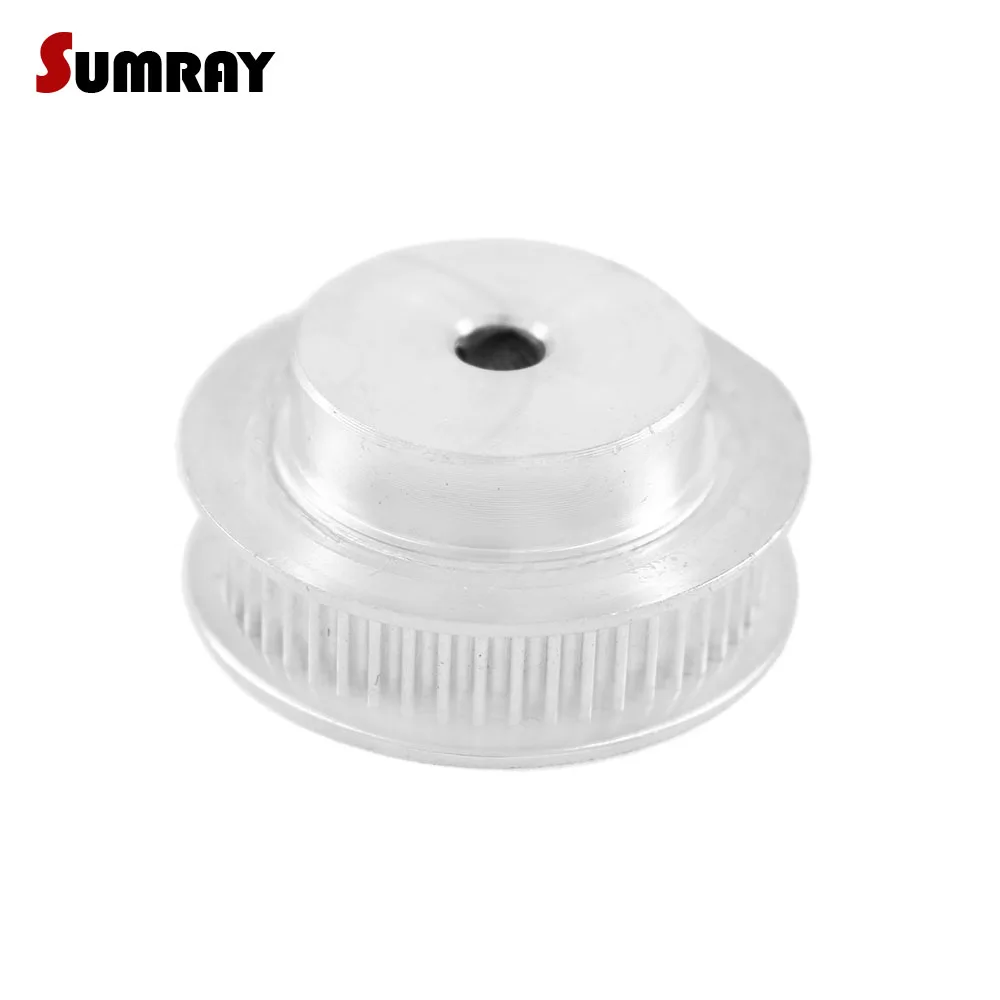 SUMRAY GT2 Pulley Wheel 55T Timing Belt Pulley Bore 5/6/6.35/8/10/12/14mm Toothed Belt Pulley 11mm Belt Width CNC Belt Pulley цена SUMRAY GT2 Pulley Wheel 55T Timing Belt Pulley Bore 5/6/6.35/8/10/12/14mm Toothed Belt Pulley 11mm Belt Width CNC Belt Pulley цены онлайн