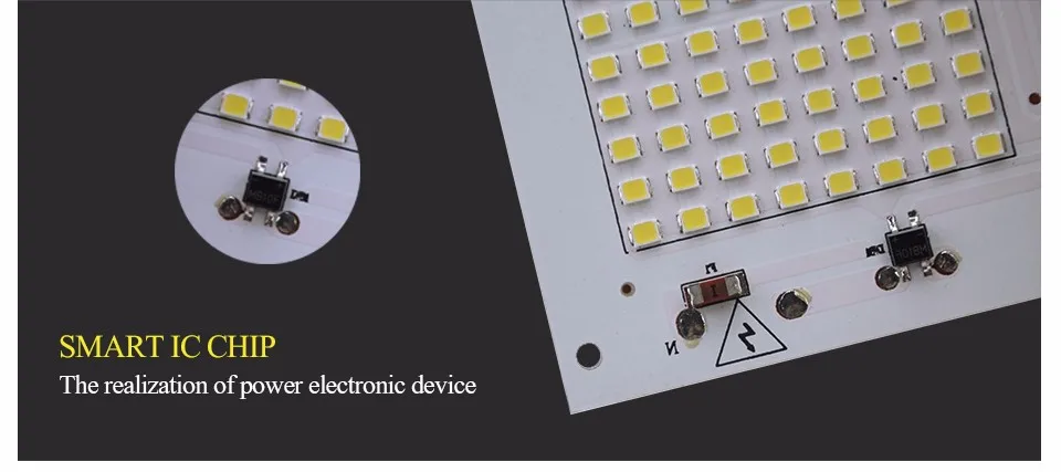 Epistar Smart IC чип SMD 2835 Светодиодные лампы мощностью 10 Вт, 20 Вт, 30 Вт, 50 Вт, 90 полный Мощность светильник ing для удара светодиодный прожектор светильник DIY светильник 220V 230V 240V