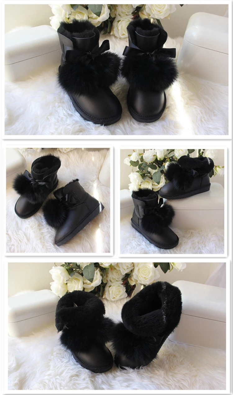 Новинка; Брендовые женские зимние ботинки из натуральной овечьей кожи; натуральная шерсть; женские зимние теплые ботинки