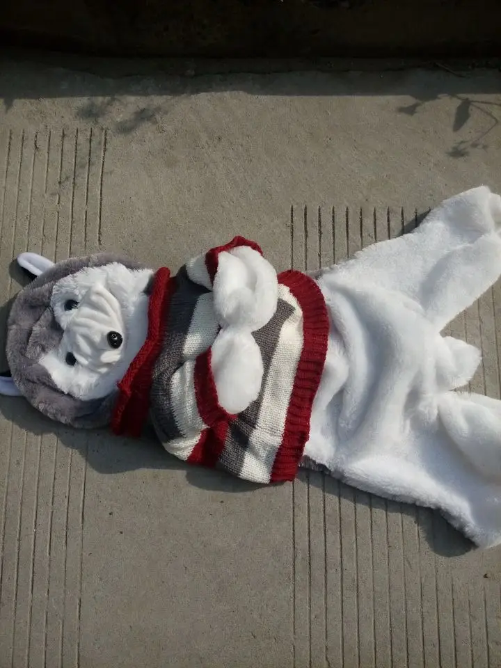 ФОТО 2002 120cm Husky dog skin plush toys teddy bears hull Large animal coat factory whole