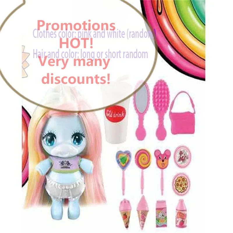 

Dolls Doll 2019 New For Surprise Unicorn Slime Toys Dress Up Hair Doll Girls Child Interesting Birthday Accompany Gift Pretend