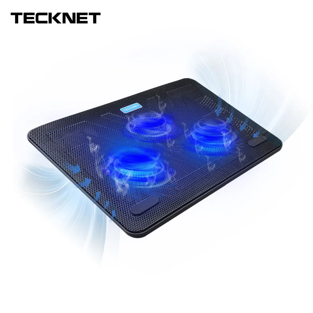 Quiet Notebook Laptop Cooler Cooling Pad Stand with 3 USB