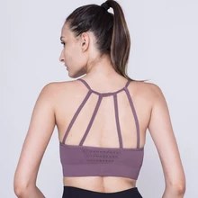 LANTECH спортивный бюстгальтер для йоги, спортивная одежда, пуш-ап джеггинсы, топ для бега с подушечками, тренировочный женский лифчик для фитнеса, бесшовный