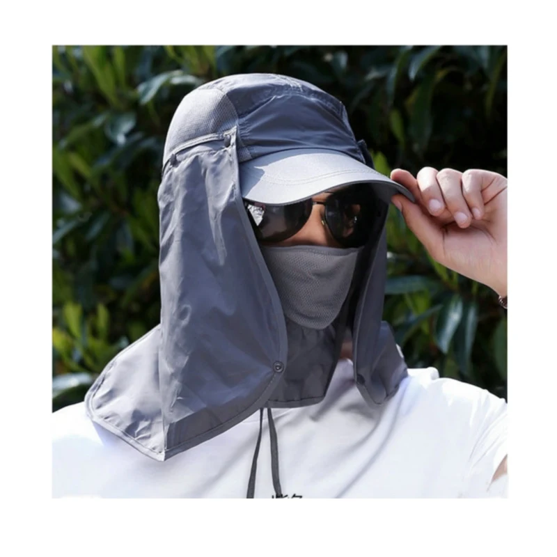 Unisex Anti UV Sunshade Fishing font b Hat b font Cap UV Protection font b Sun