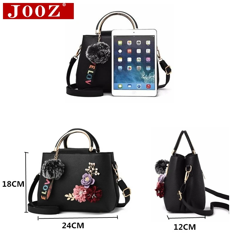 JOOZ 2019 اللون الزهور قذيفة المرأة حمل جلد حقيبة صغيرة صغيرة حقائب سيدات العلامة التجارية النساء حقيبة ساع Sac فام