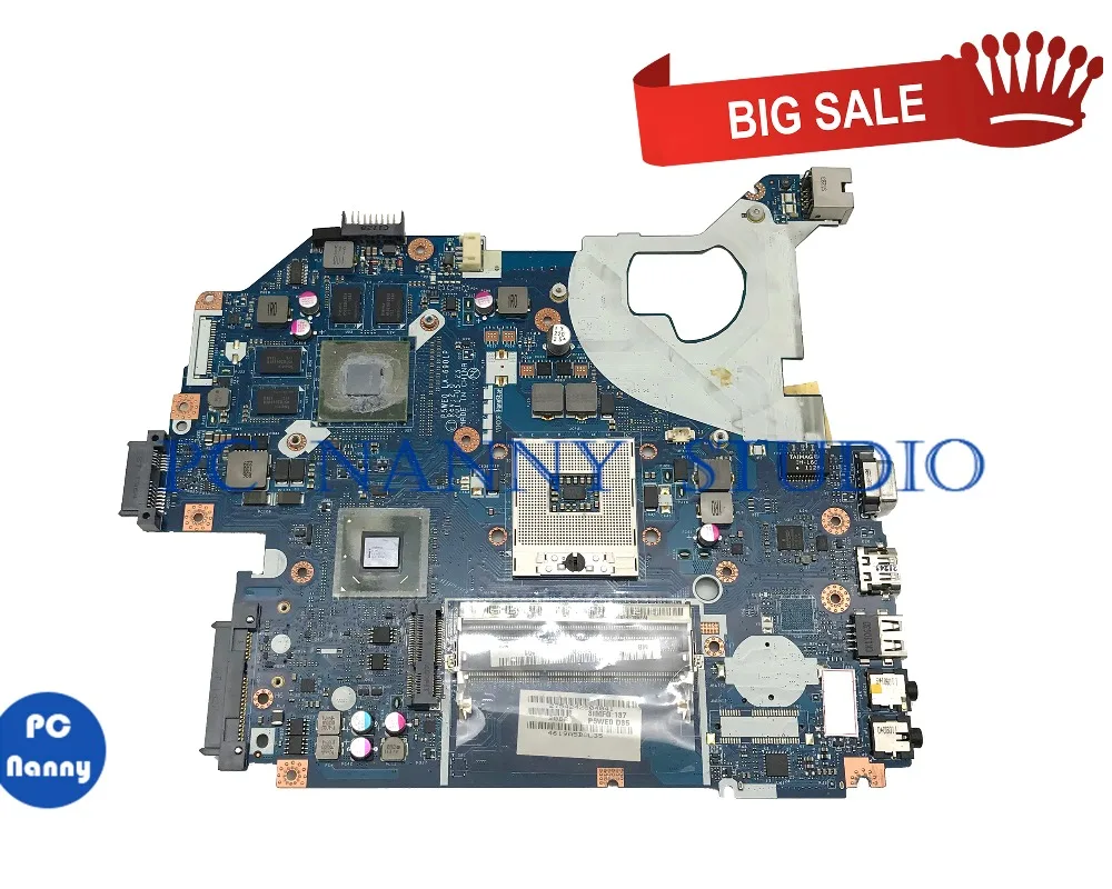PCNANNY MBRCG02007 для Acer 5750G 5755G 5750 материнская плата ноутбука P5WE0 LA 6901P HM65 DDR3