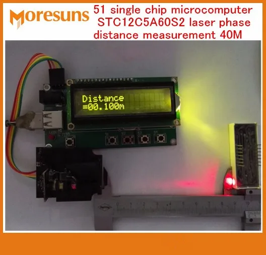 

Fast Free Ship For 51 single chip microcomputer STC12C5A60S2 laser phase distance measurement 40M electronic design Module