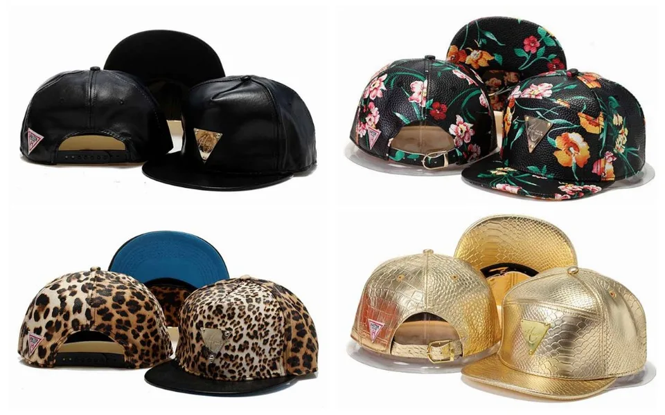 hater black leather snapback