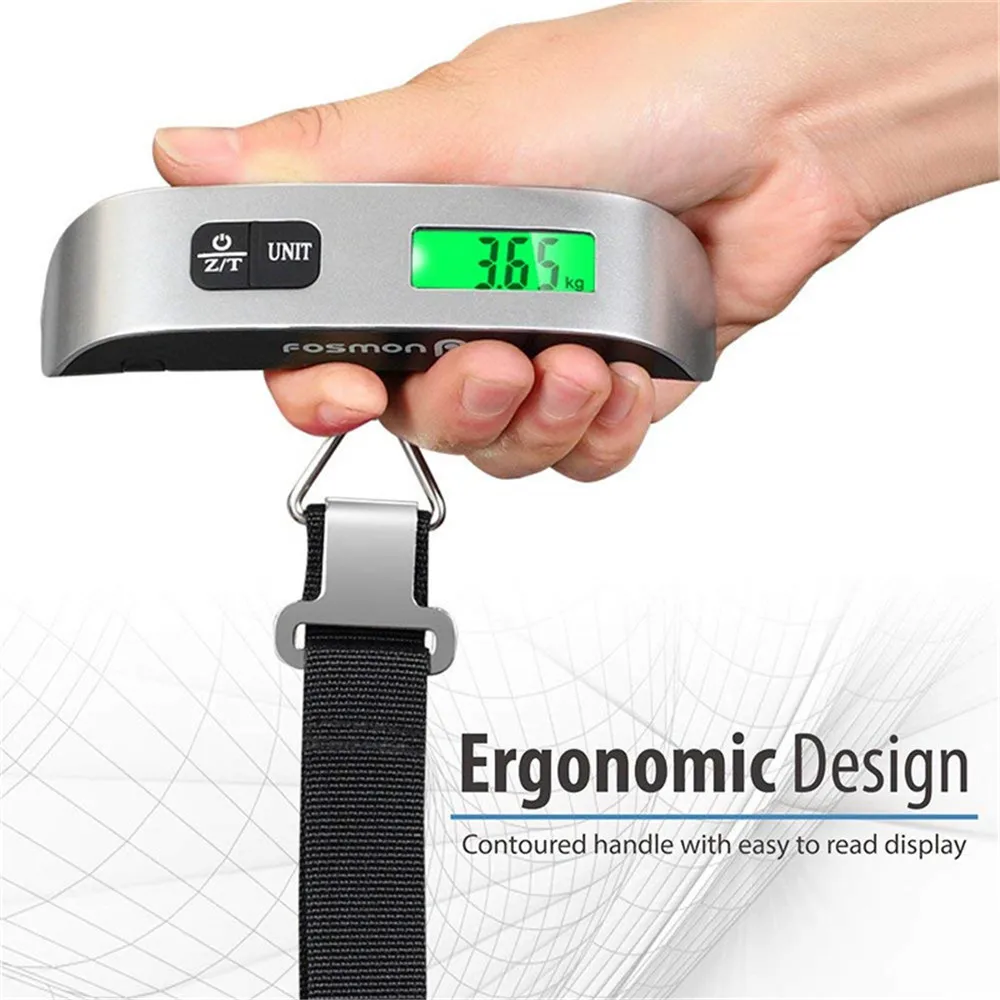 

Magic Digital Hanging Luggage Scale Rubber Paint Temperature Sensor 110 Pounds Accessories AU.30