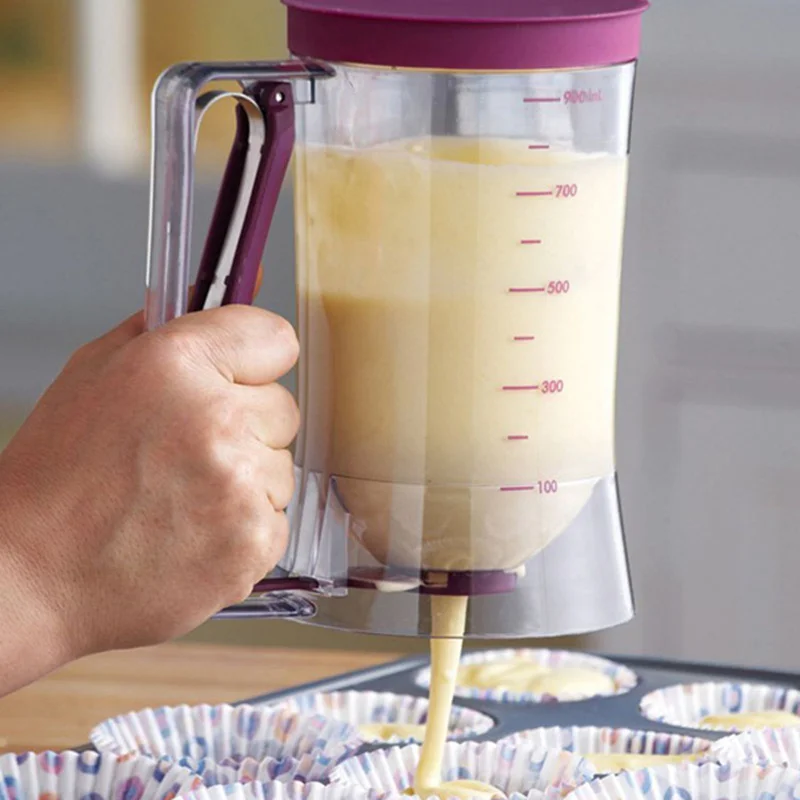 

Pastry tools Cupcake Pancake Batter Dispenser Muffin Helper Mix Pastry Jug Cream Speratator Measuring Cup baking tools