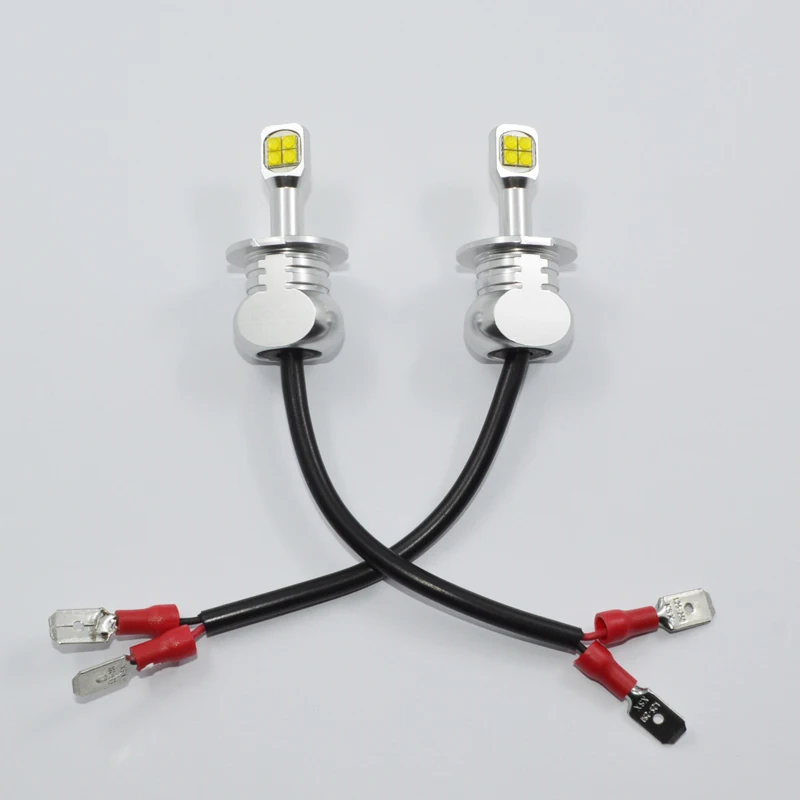 

2Pcs Car fog lamp H3 LED 6000k White 3000lm LED Car Auto DRL Daytime Running light Fog Light DC 12V-24V