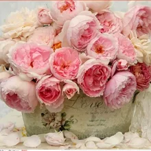 Картины из кристаллов 5D поделки алмазов картина на заказ Розовые Розы Цветочный 3D Вышивка крестом мозаика decor Подарок Настенные Sticke