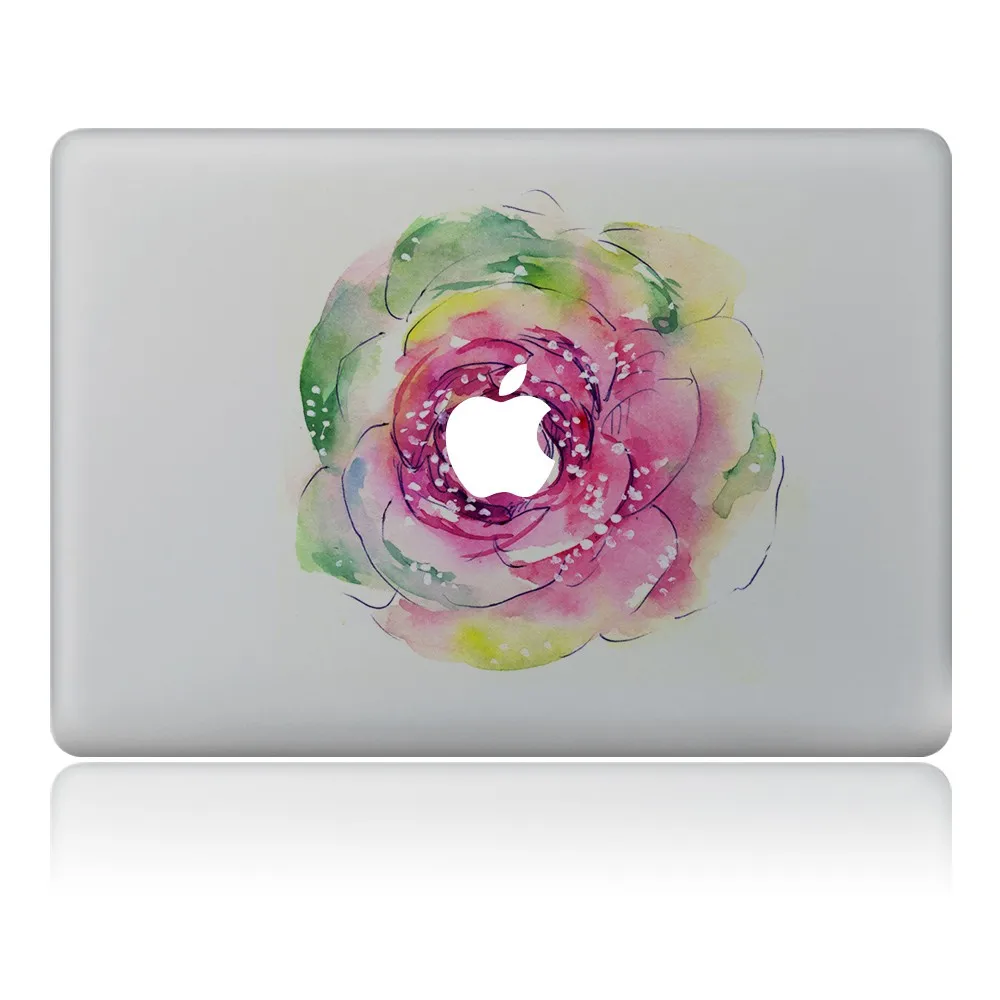 Граффити чернила живопись цветы Виниловая наклейка для ноутбука наклейка для DIY Macbook Pro Air 11 13 15 дюймов кожи ноутбука