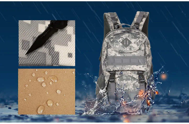 Mochila de Acampamento Caminhadas ao ar Bolsa do Exército Molle Tático Militar Mochilas Livre Bolsas Mochila Pacote Xa640wa 8 Esporte e Lazer