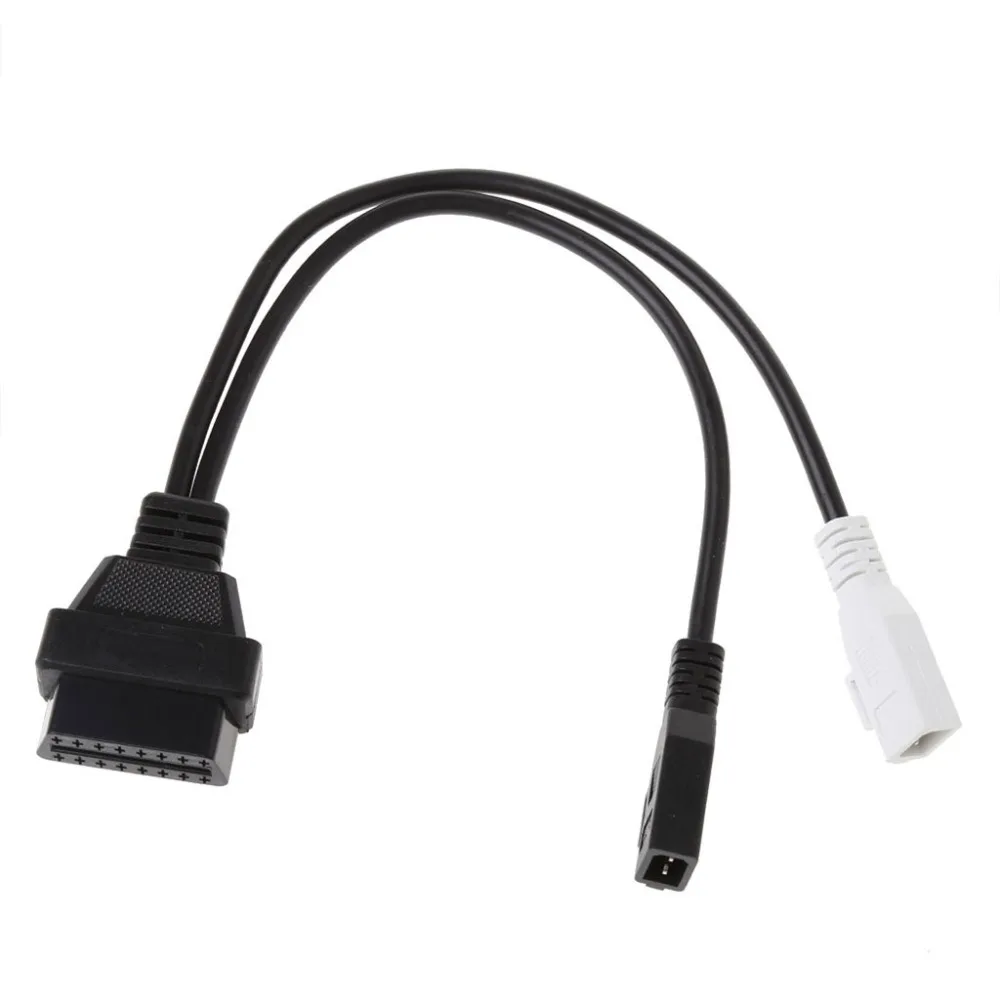 New Hot 1 Pc 2X2 To 16 Pin Female OBD2 Diagnostic Connector Adaptor Cable For VW AudiT Skoda VAG Top Quality | Автомобили и