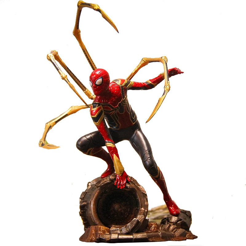Фильм Marvel Мстители 4 супергерой Человек-паук вдали от дома статическая модель Человек-паук Фигурки Коллекционная модель игрушки - Цвет: Not With Box C